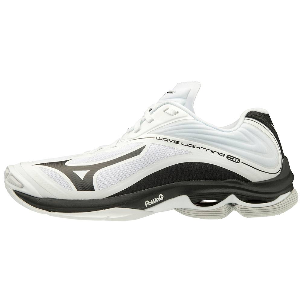 Sapatilhas Voleibol Mizuno Wave Lightning Z6 - Mulher - Branco/Pretas - IFJEO0857